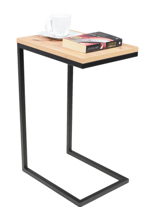 Kavos staliukas ADRK Spark, rudas/juodas, 40 cm x 30 cm x 62 cm