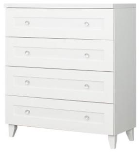 Komoda Bodzio Majorka MA26-BI, balta, 90 cm x 44 cm x 103 cm