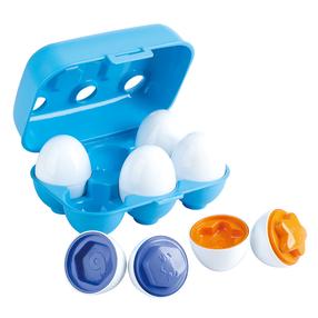 Rūšiavimo žaidimas PlayGo Egg Set, mėlyna/balta, 6 vnt.