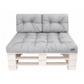 Lauko baldų pagalvių rinkinys Hobbygarden Leo LE1POE1, pilka, 120 x 82 cm