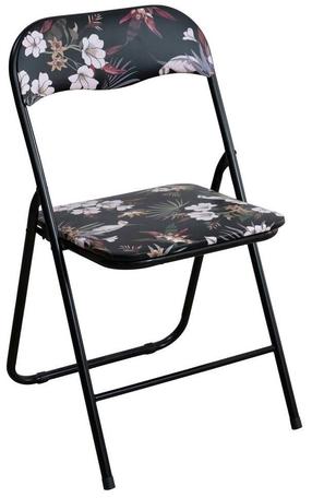 Sulankstoma kėdė Patio Flower, juoda/įvairių spalvų, 44 cm x 46.5 cm x 78 cm