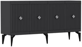 Komoda Kalune Design Midas 475OLV1751, antracito/sidabro, 150 cm x 40 cm x 79 cm