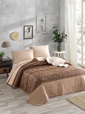 Lovatiesė Mijolnir Double Set Creative, ruda/tamsiai ruda, 200 cm x 220 cm