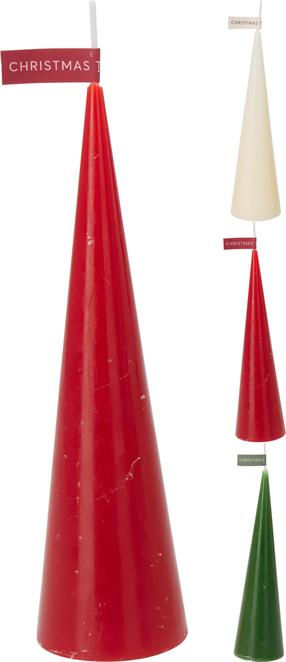 Žvakė, kūginė Kūgis, 5 h, (spalva/dizainas parenkami atsitiktine tvarka)