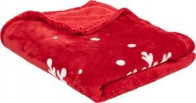 Pledas Atmosphera Merry Christmas, baltas/raudonas, 130 cm x 180 cm