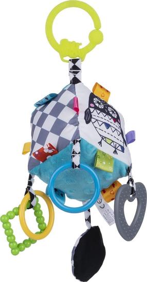 Žaislas vežimėliui Balibazoo Owl, įvairių spalvų