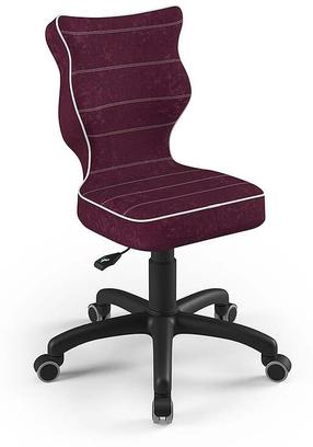 Vaikiška darbo kėdė Petit VS07, 33.5 x 30 x 77.5 cm, juoda/violetinė