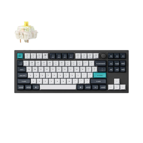 Klaviatūra Keychron Q3 Max Q3M-M4 Gateron Jupiter Banana, Anglų (US), juoda, belaidė