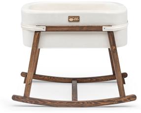 Lopšys kūdikiams viengulė Kalune Design Hier 676HDS1114, balta/riešuto, be patalynės dėžės, su čiužiniu