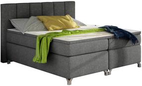 Lova pusantros vietos Basilio Sawana 05, 140 x 200 cm, tamsiai pilka, su čiužiniu