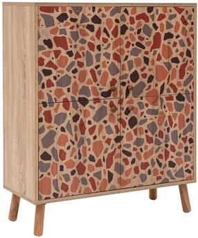 Spintelė Kalune Design Multi Purpose Pebble, įvairių spalvų/sonoma ąžuolo, 36 cm x 95 cm x 111 cm