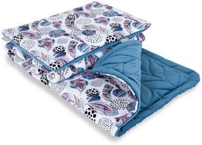 Antklodės ir pagalvės komplektas vaikams Ceba Baby Alas, 100 x 75 cm, mėlyna/balta