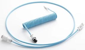 Klaviatūros laidas Cablemod Pro Coiled Keyboard Cable USB-C / USB Typ-A 150cm, žydra