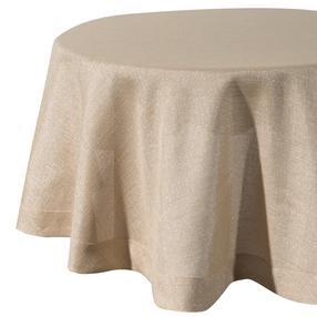 Staltiesė apvali Eurofirany Obrus Stella, ruda, 150 x 150 cm