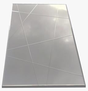 Veidrodis Kalune Design A331D, kabinamas, 62 cm x 130 cm, sidabro