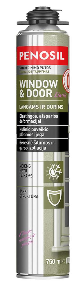 Vasarinės sandarinimo putos Penosil Window & Door, 750 ml