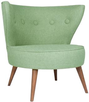 Kėdė Hanah Home Riverhead Petrol Green, šviesiai žalia, 74 cm x 80 cm x 76 cm