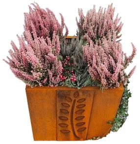 Plieninis lauko vazonas Petteri Wiimaa GrillSymbol Fat Ballerina XL FB-XL, plienas, 58 cm x 58 cm, pilkas