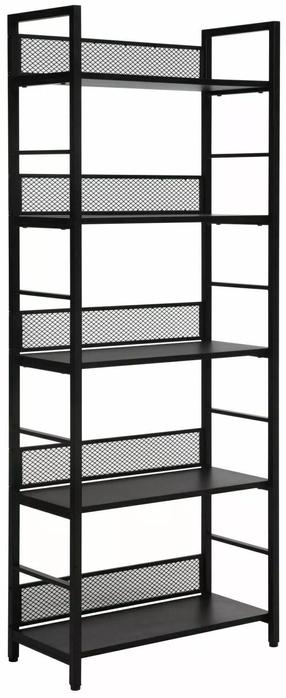 Pastatoma lentyna Raw R5, juoda, 60 cm x 28 cm x 154 cm