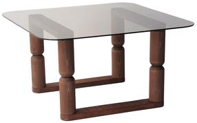 Kavos staliukas Kalune Design Stoa, bronzos, 80 cm x 80 cm x 42 cm