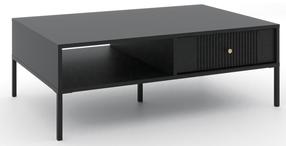 Kavos staliukas Iseo IS05, juodas, 104 cm x 68 cm x 37 cm