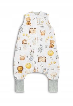 Plonas miegmaišis kūdikiui Sensillo TOG 1.0 Zodiac, rudas/baltas/pilkas, 85 cm x 50 cm