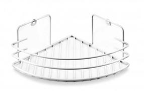 Dušo lentynėlė Bathlab Carl White, 19 cm x 9 cm x 19 cm, balta