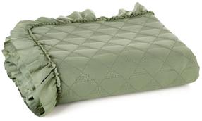 Lovatiesė Vanesa NLP-01, alyvuogių žalia, 170 cm x 210 cm