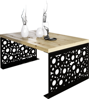 Kavos staliukas ADRK Rina, ąžuolo, 100 cm x 60 cm x 45 cm