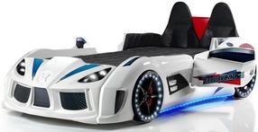 Vaikiška lova viengulė Kalune Design Mnv3, balta, 90 x 190 cm, be patalynės dėžės, be čiužinio