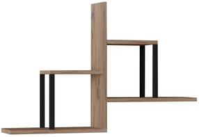 Sieninė lentyna Kalune Design Diana 495SSE1148, pušies, 60 cm x 20 cm x 90 cm