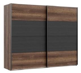 Spinta Forte Bellevue RMRS924E1-N09, tamsiai pilka/tamsaus ąžuolo, 61 cm x 220 cm x 210 cm