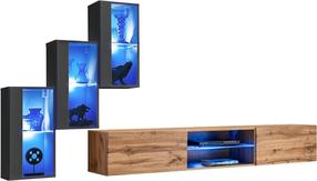 Sekcija ASM Switch XXII, ruda/grafito, 210 cm x 120 cm x 40 cm