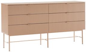 Stalčių blokai Home4you Sequence 45153, smėlio, 158 cm x 40 cm x 83 cm