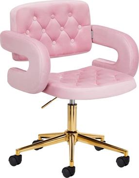 Darbo kėdė 4Rico QS-OF213G, 61 x 47 x 43 - 58 cm, rožinė