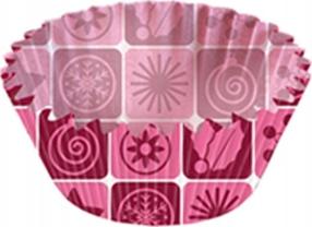 Keksiukų formelė Kaiser Snowflakes, rožinė