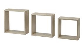 Sieninių lentynų komplektas Dolle Frame, ąžuolo, 30 cm x 30 cm x 11.7 cm