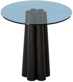 Kavos staliukas Kalune Design Thales, mėlynas/juodas, 50 cm x 50 cm x 50 cm