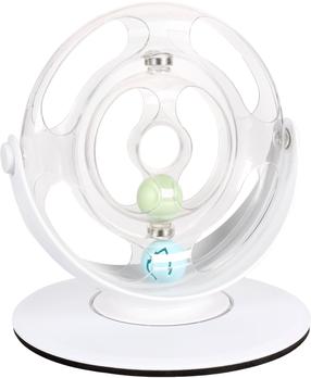 Elektroninis kačių žaislas Flamingo Rotating Wheel, baltas