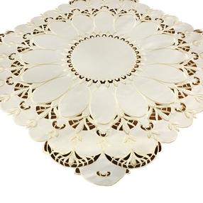 Staltiesė kvadratinė OH-196-B, kreminė, 85 x 85 cm