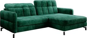 Kampinė sofa Lorelle Monolith 37, tamsiai žalia, dešininė, 160 x 225 cm x 105 cm