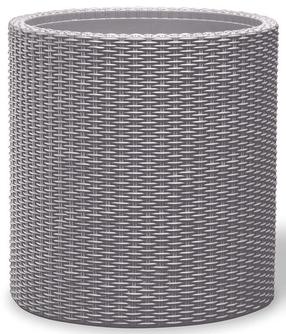 Gėlių vazonas Keter Cylinder Planter Medium 10311292, plastikinis/polipropilenas (pp), pilkas