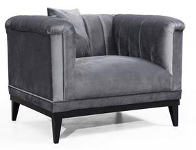 Krėslas Hanah Home Trendy 569HLN1506, tamsiai pilka, 105 cm x 89 cm x 79 cm