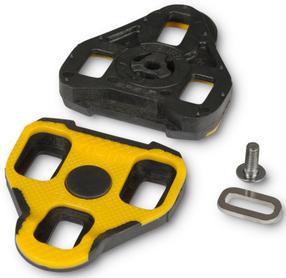 Plokštelės pedalams Cube RFR Cleats Look Keo 14127, termoplastinis elastomeras (tpe), juoda/geltona, 2 vnt.