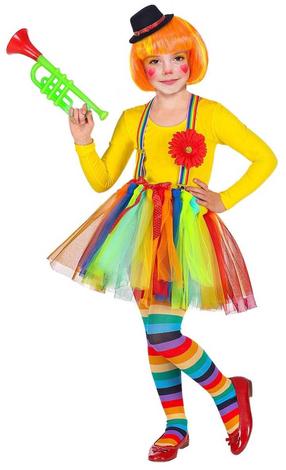 Karnavalinis kostiumas vaikams, klounas Widmann Clown, įvairių spalvų, 110 cm