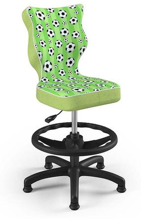 Vaikiška darbo kėdė Petit HC+F ST29, 33.5 x 30 x 89.5 cm, juoda/žalia