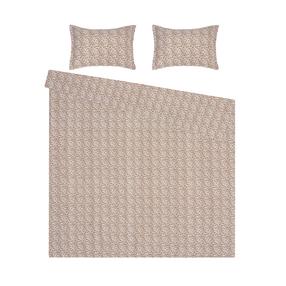 Patalynės užvalkalų komplektas Okko Leopard, rusva, 200 x 220 cm