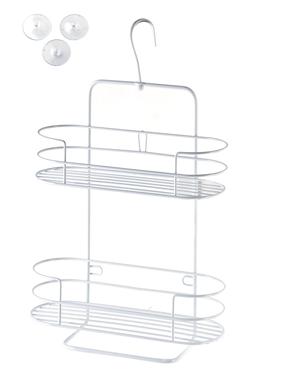 Dušo lentynėlė Bathlab Carl White, 9.5 cm x 33 cm x 25 cm, balta