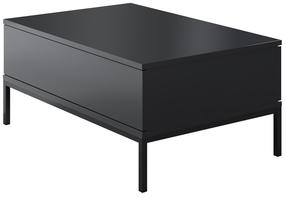 Kavos staliukas Kalune Design Lord, antracito/juoda, 90 cm x 60 cm x 40 cm