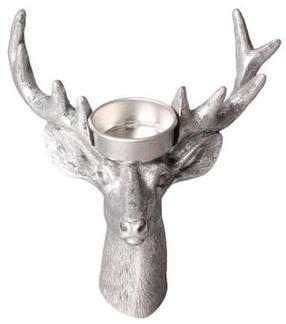 Žvakidė Mondex Santa Lila Deer Head HTOP2908, polirezinas, 14 cm, sidabro